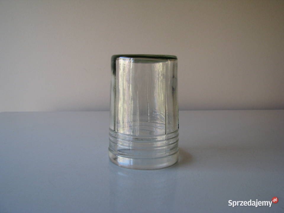 Szklanka musztardówka wspomnienie PRL Szklanki i kufle Brzegi