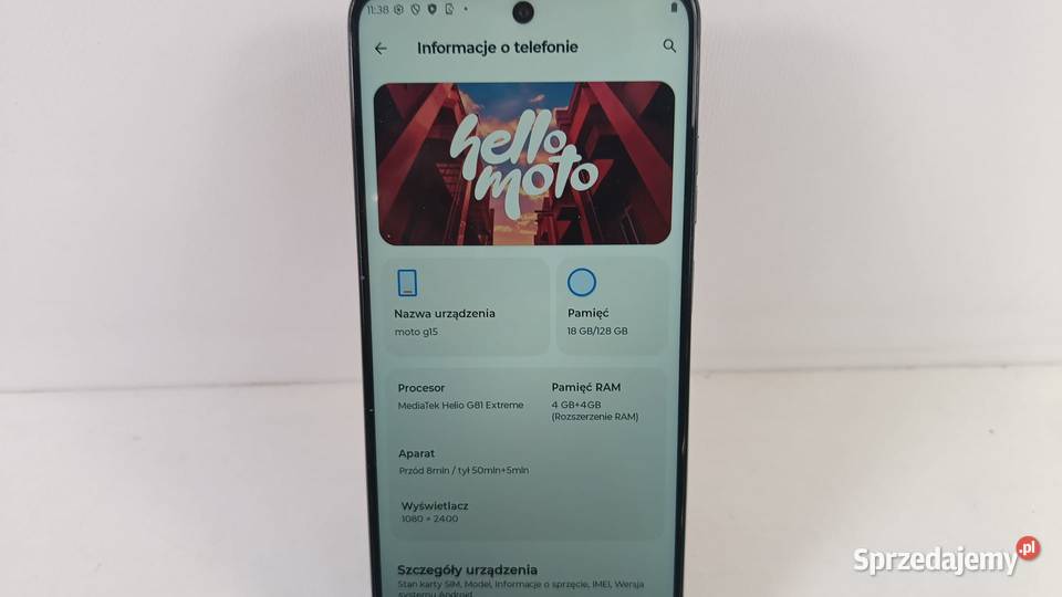 Smartfon Motorola moto G15 4128GB Katowice