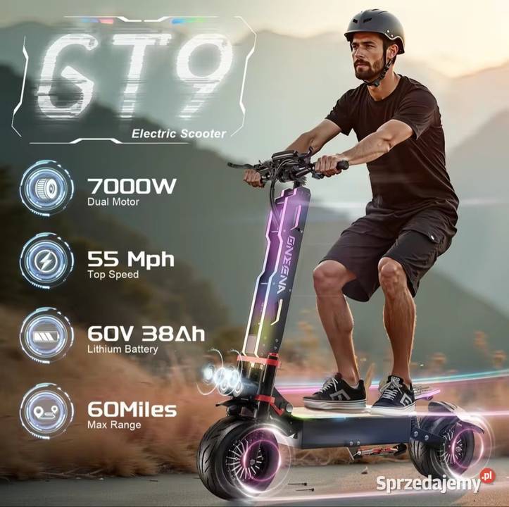 NOWOŚĆ Hulajnoga elektryczna FENGQS GT9 60v małopolskie