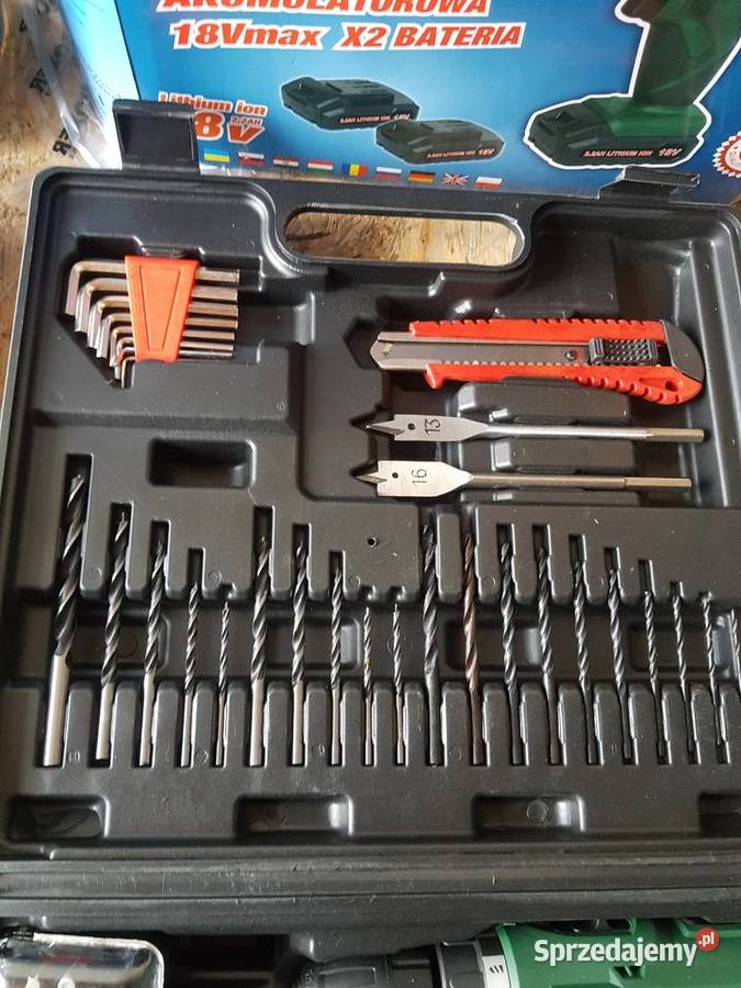 WKRĘTARKA WIERTARKA 2AKU 18V boxer bx174 22 HH