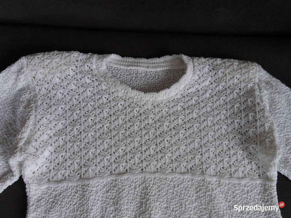 biały sweter damski rozmiar M