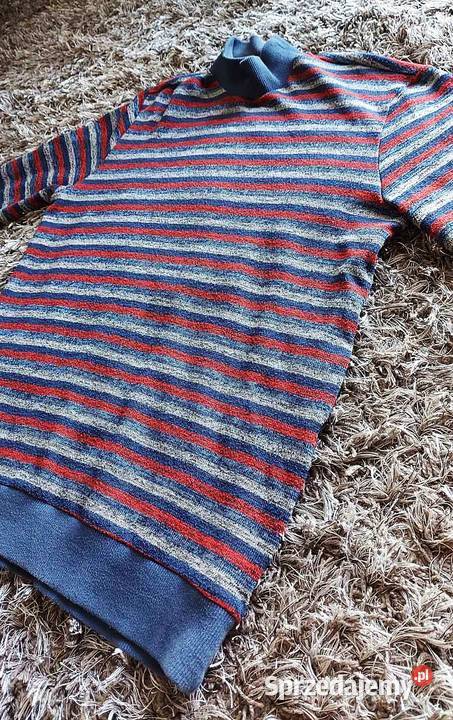Kolorowy sweter w paski Opoczno