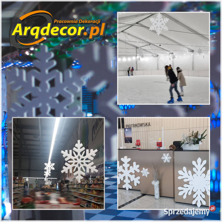 Metrowe śnieżynki styropianowe płatki śnieguBoże Pozostałe podkarpackie Dębna