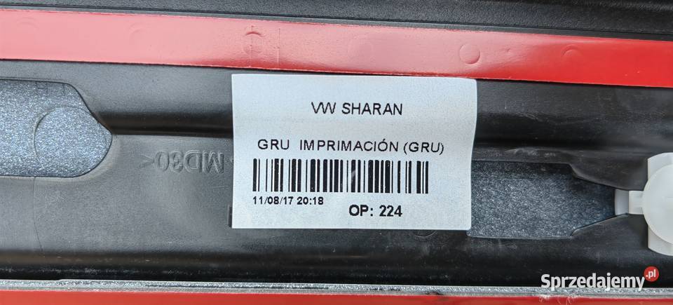 7N0854939H GRU VWSeat Sharan Alhambra nakładka Rożnów sprzedam