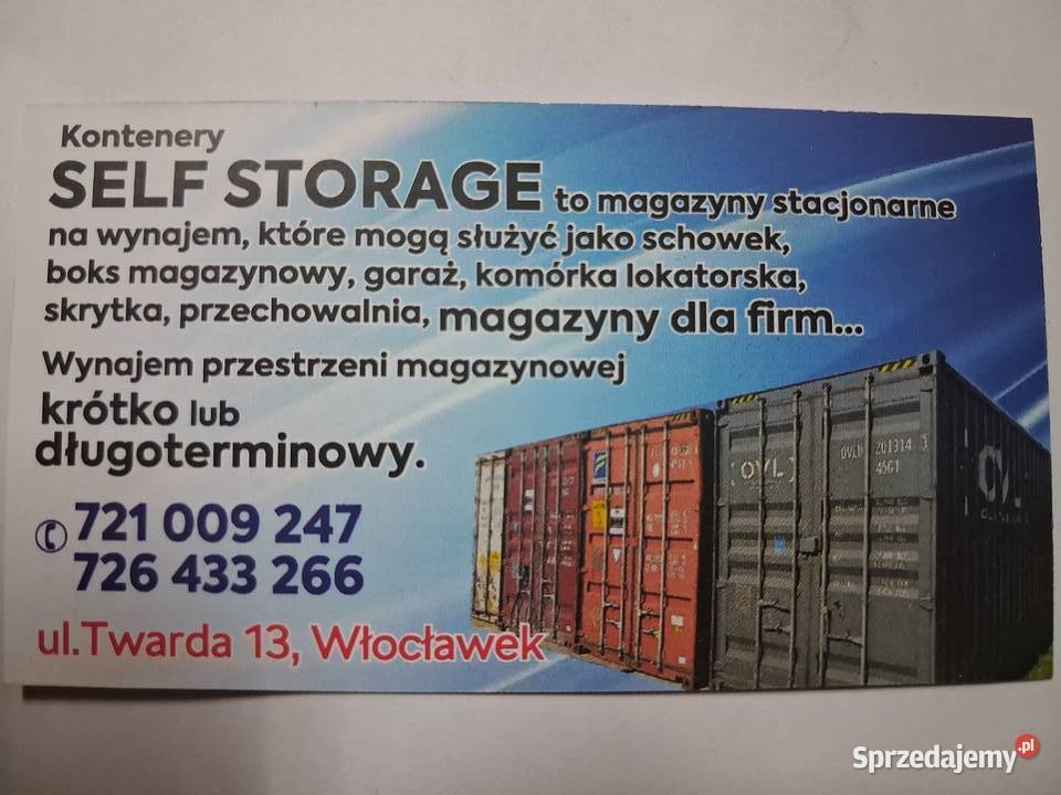Magazynself storagegaraz Włocławek