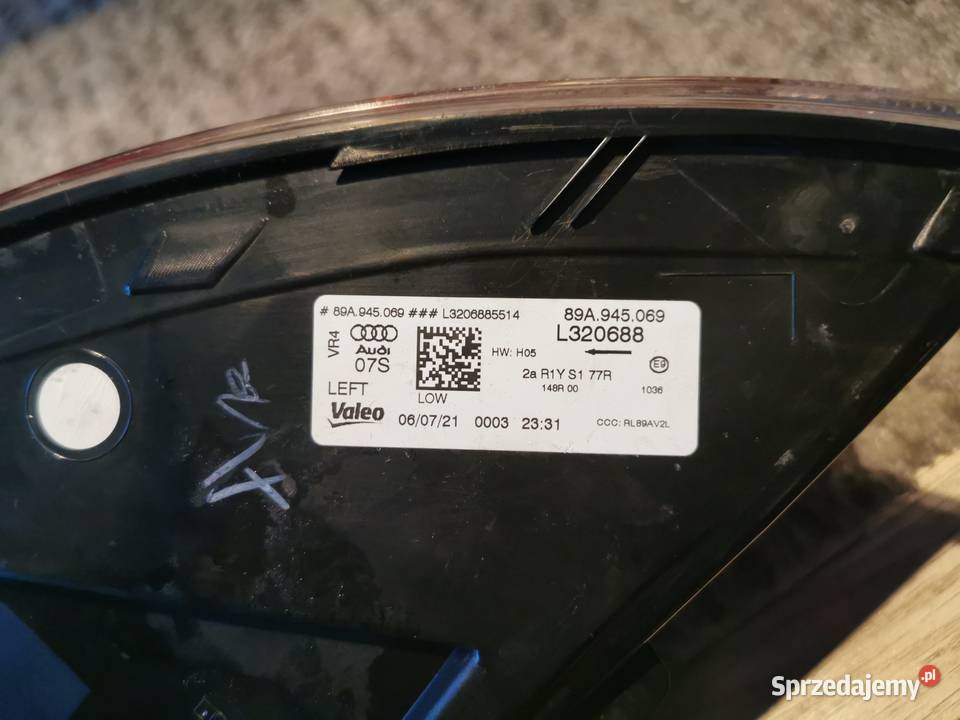 Lampa lewy tył Audi Q4 ETRON Led 89A945069 osobowe dolnośląskie Pielgrzymka