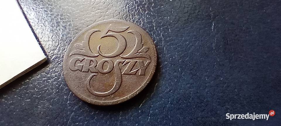 Stare monety 5 groszy 1923 2RP Polska Lesko