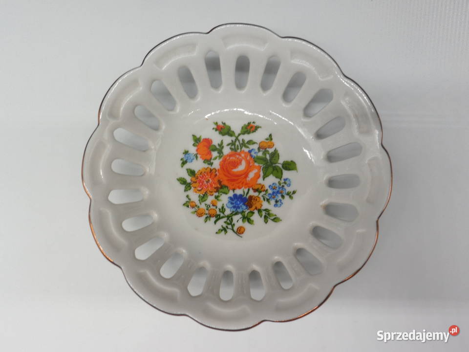 Paterka porcelanowa ażurowa Lippelsdorf Raszków