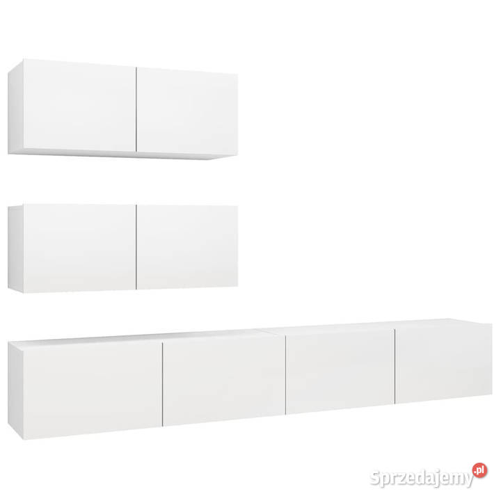 4cz zestaw szafek TV biały materiał Warszawa