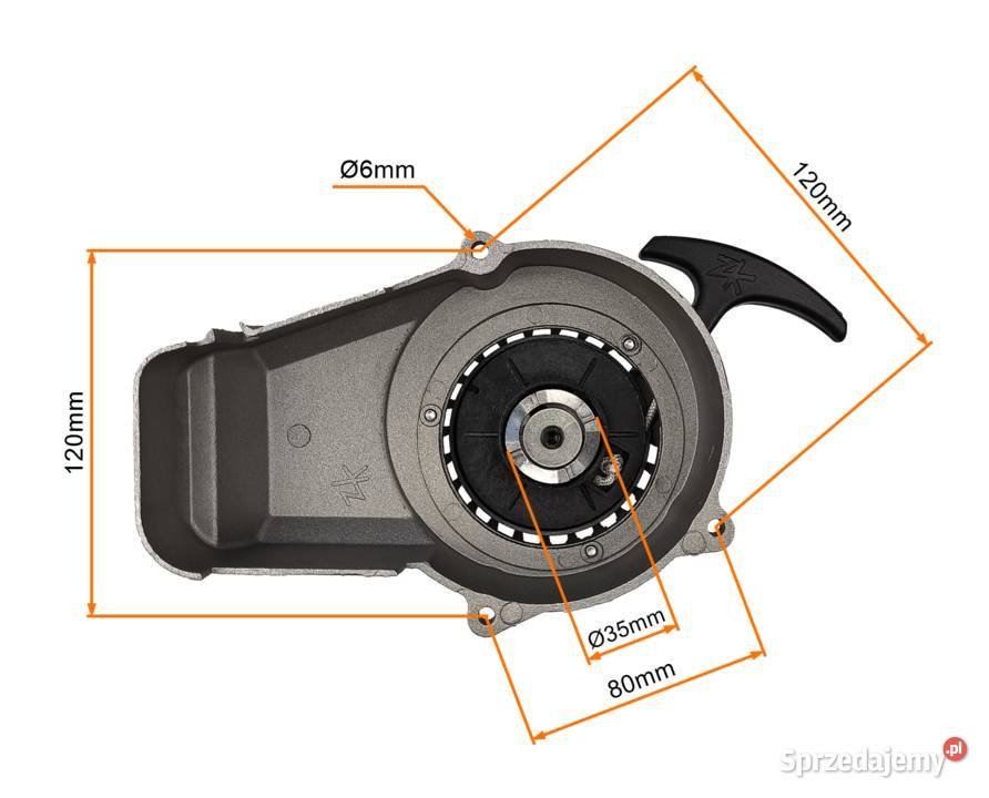 SZARPAKPOCKET BIKE pokrywa silnika aluminiowa lubelskie