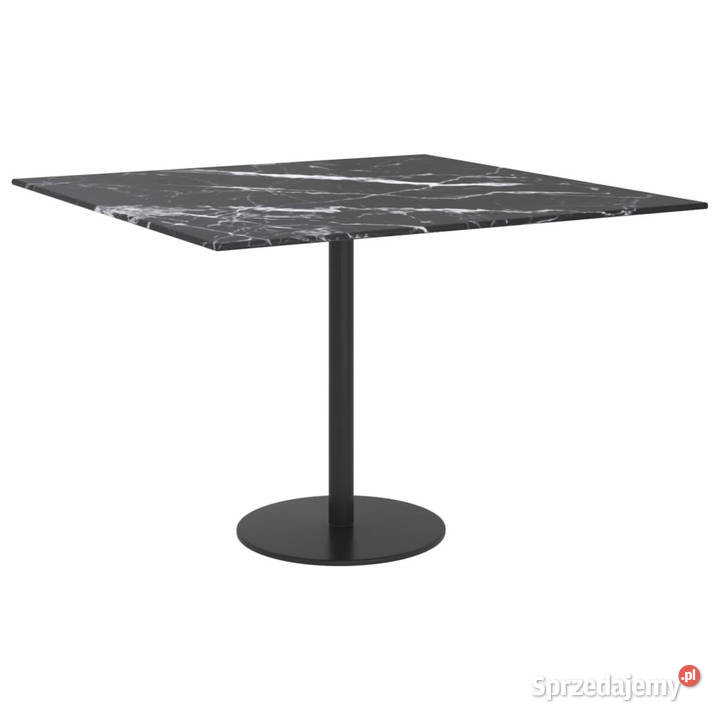 Blat stołu czarny 60x60 6 mm szkło ze wzorem Blaty Warszawa