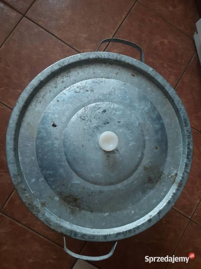 Ocynkowany kocioł kuchenny duży gar do gotowania Wyposażenie wnętrz warmińsko-mazurskie Morąg