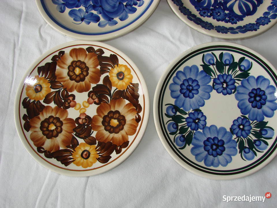 Włocławek fajansowy talerz 20 PRL Pruszcz Gdański