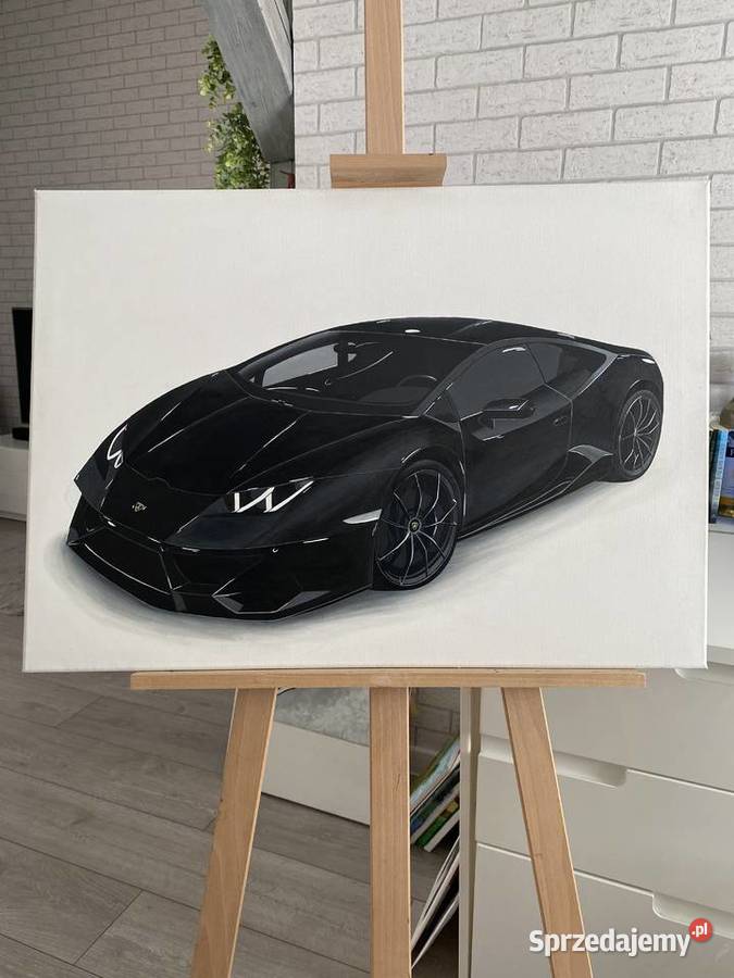 Obraz na półtonie Lamborghini akryle Rawicz sprzedam