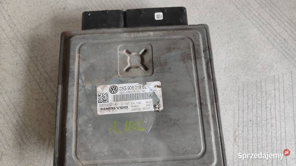 SKODA KOMPUTER STEROWNIK 03G906018EL 5WP45521AI osobowe Włoszczowa sprzedam