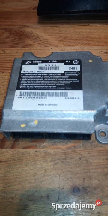Sensor airbag FIAT STILO 5wk43342 Układ elektryczny Margonin