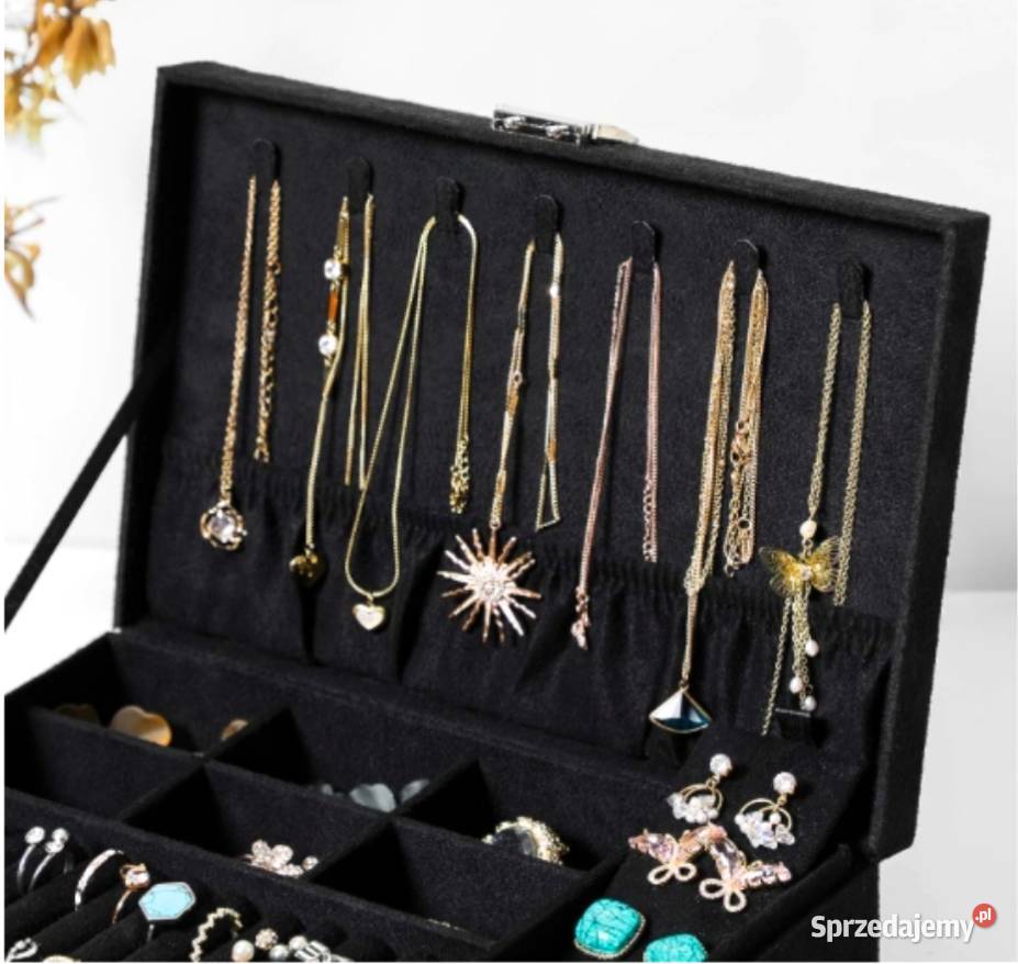 Szkatułka Kuferek Pudełko Organizer na Biżuterię Szkatułki i pudełeczka