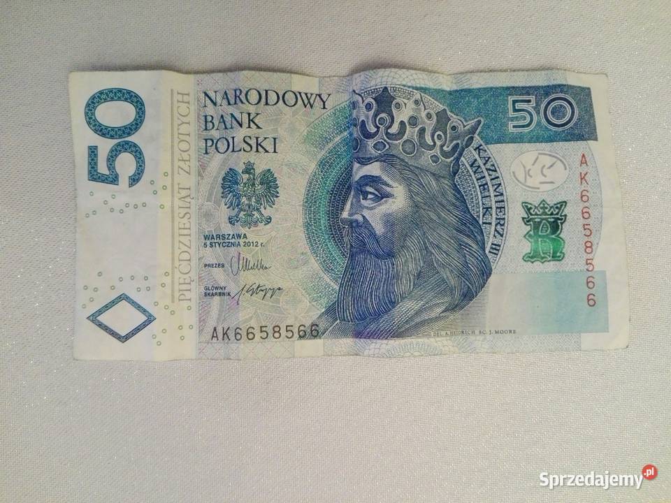 Banknot radar nietypowe numery Ostrołęka