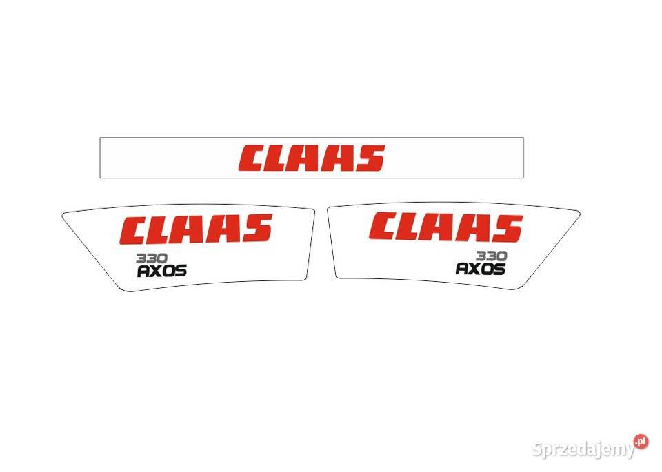 Naklejki claas axos 330 i inne modele super Pozostałe Bydgoszcz