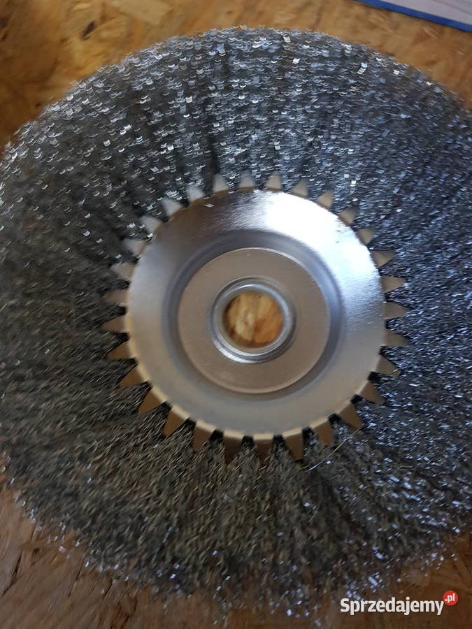 SZCZOTKA DRUCIANA DO KOSY 200 mm TARCZA cienka Spalinowe Głogowa
