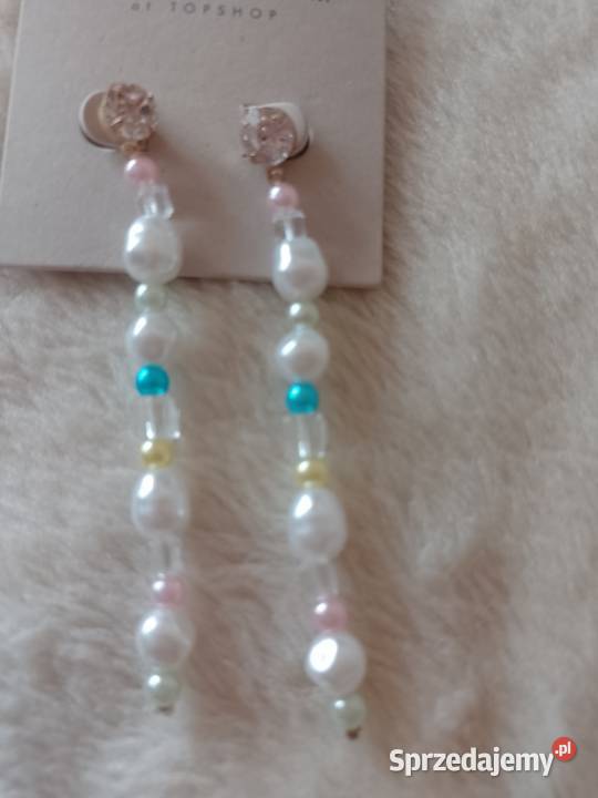 Długie Bogato zdobione kolczyki wieczorowe z Kraków