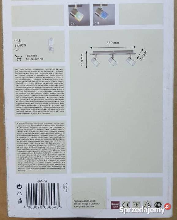 Lampy oświetleniowe trzypunktowe Hoya Spotlights