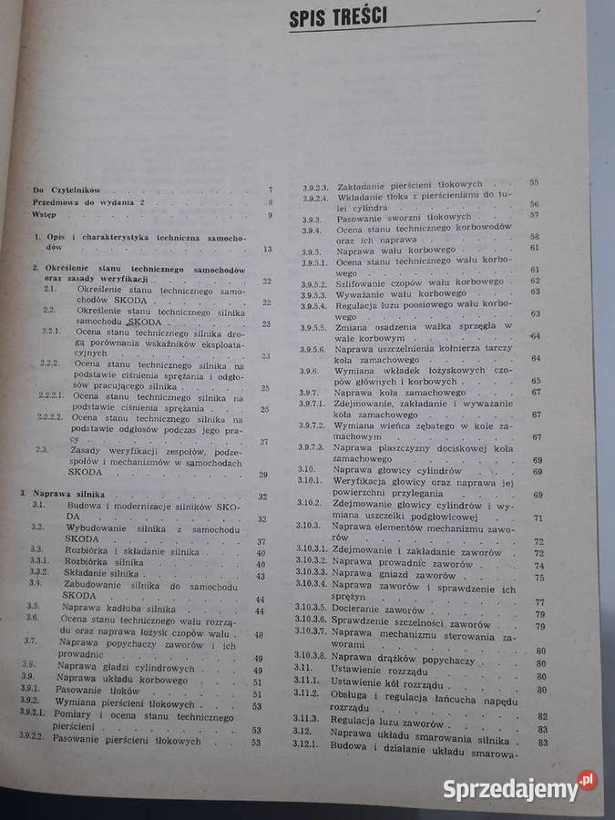 Naprawa samochodów Skoda 1000 MB S100 S110 benzyna