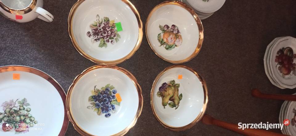 Patera z owocami Bohemia Czechslovakia Biała Gdańsk sprzedam