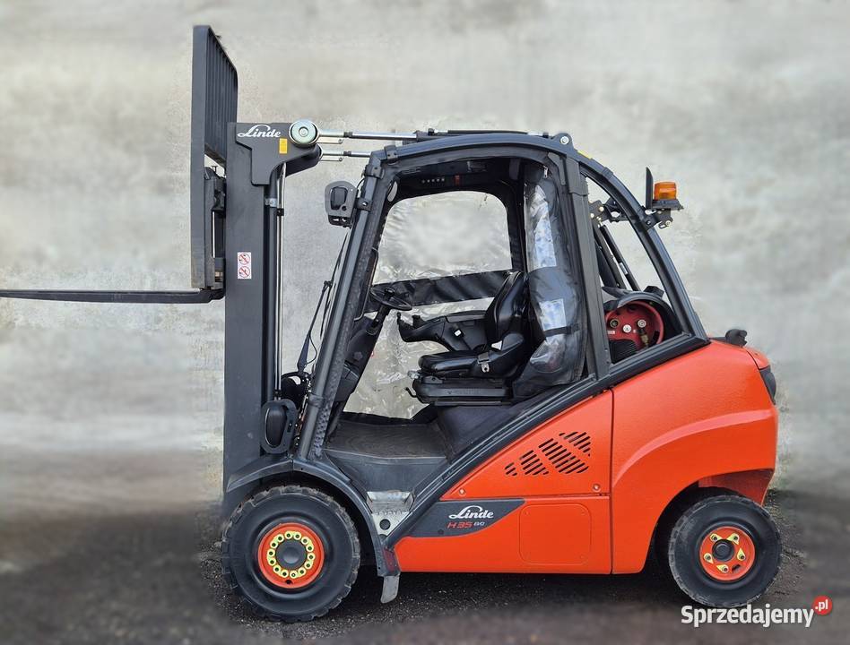 Wózek widłowy Linde H35 wolny skok KABINA śląskie Rybnik