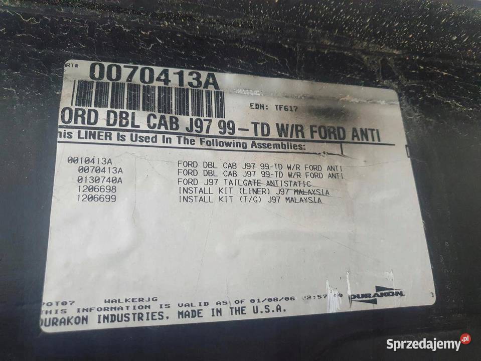 WANNA KUWETA WYPEŁNIENIE PAKI RANGER I B2500