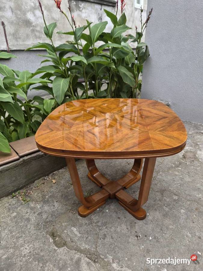 Stary stolik kawowy w stylu Art Deco antyk Sękocin Nowy