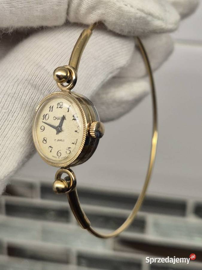Złocony zegarek Czajka bransoletka Chorzów sprzedam