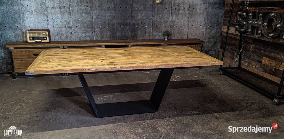 Stół loftowy TRAPEZ stół industrialny 76cm Wrocław sprzedam