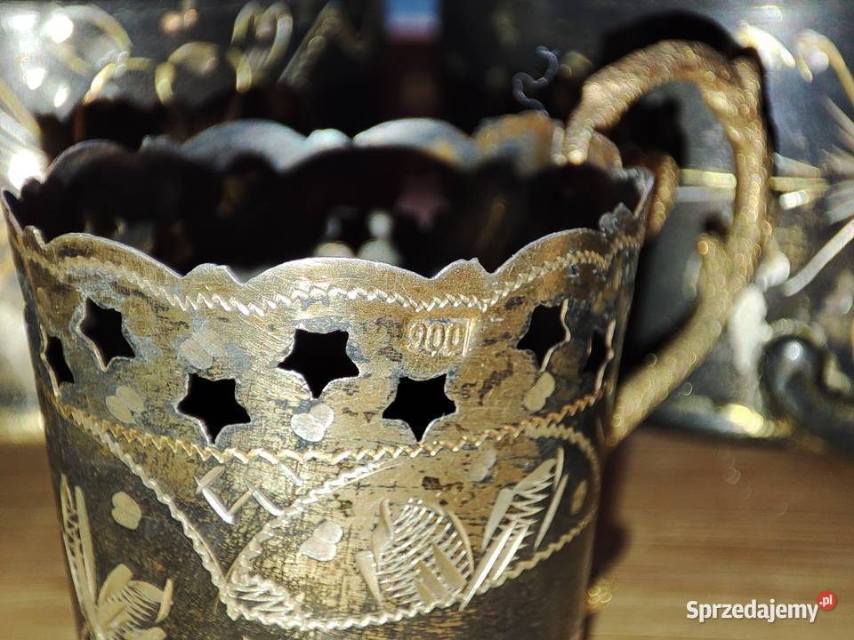 Srebro koszyczki do szklanek Pozostałe Pozostałe Warszawa