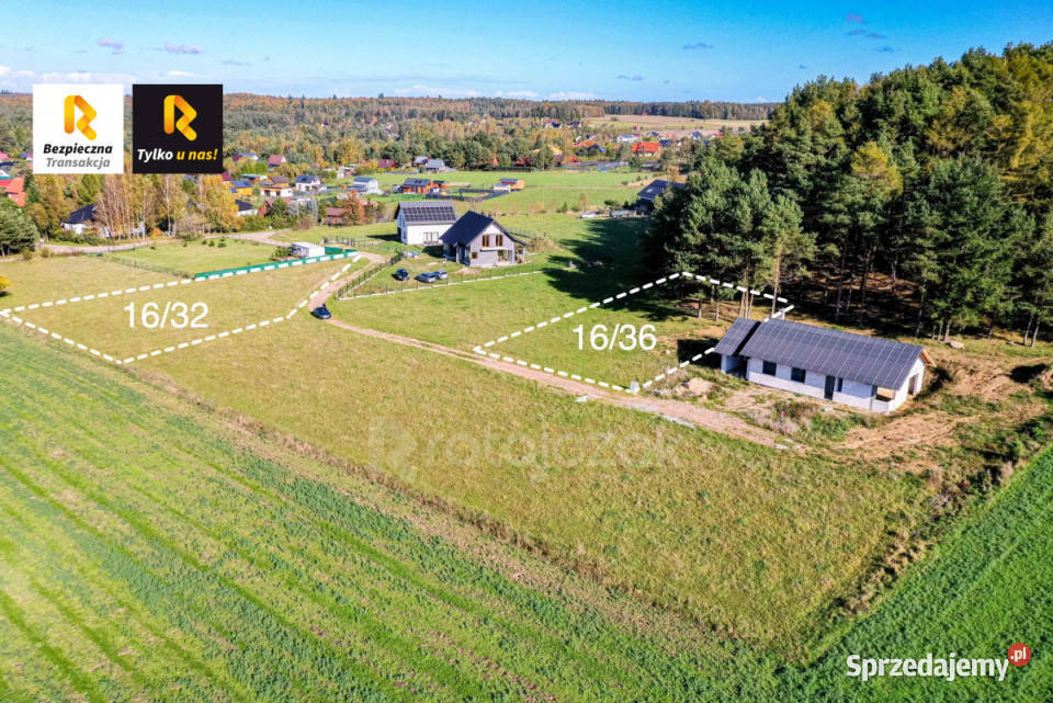 Działka 1108m2 Zbychowo Laurowa Sprzedaż pomorskie