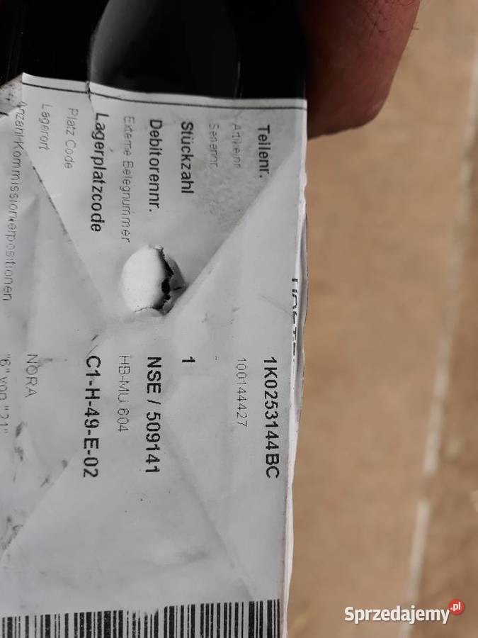 VW AUDI WIESZAK WSPORNIK TŁUMIKA 1K0253144BC Karoseria Motoryzacja wielkopolskie