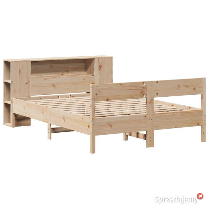 Łóżko z regałem bez materaca sosnowe 120x190 Dom i Ogród sprzedam