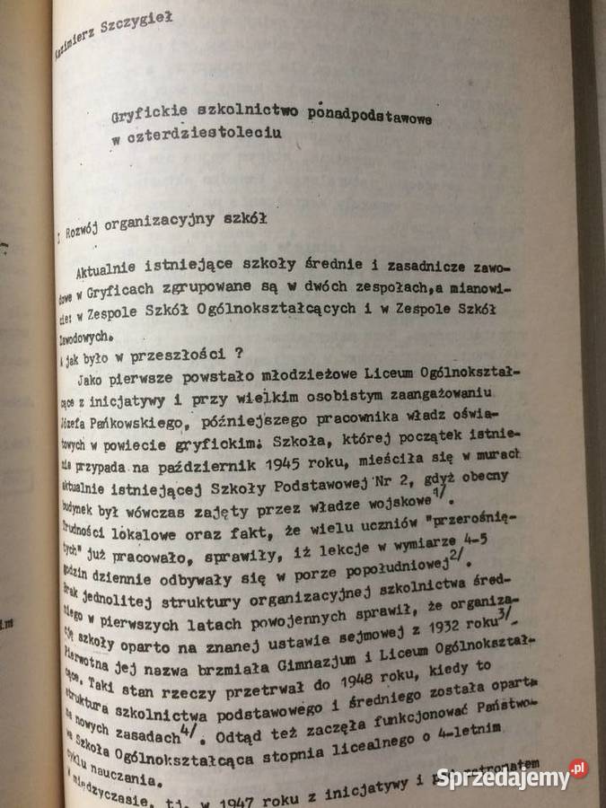 3299 40 Lat Szczecińskiej Oświaty Antykwariat Szczecin