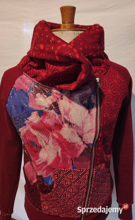 Bordowa bluza kurtka ramoneska Desigual r S Gdańsk
