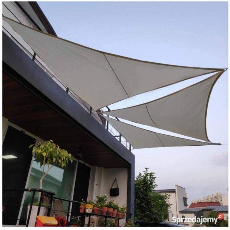 Żagiel przeciwsłoneczny daszek parasol 4x4x4m podlaskie Bielsk Podlaski