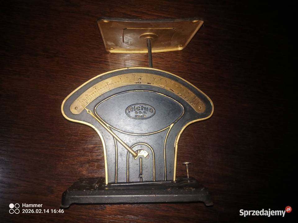 Niemiecka zabytkowa waga do listów Rictus Wrocław