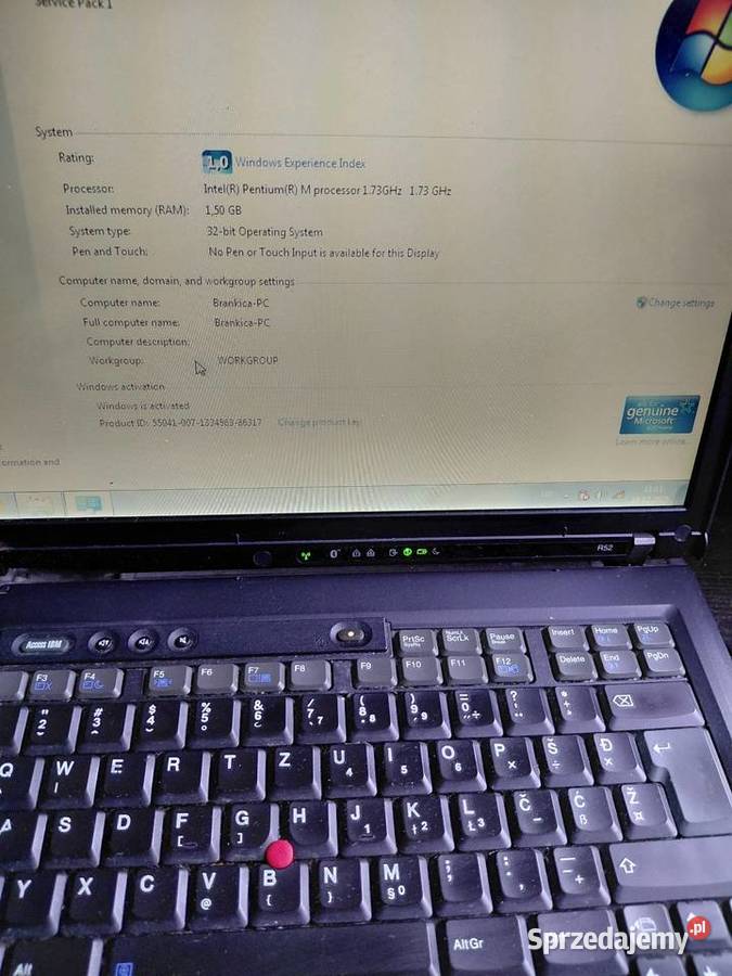 IBM THINKPAD R52 Grodzisk sprzedam