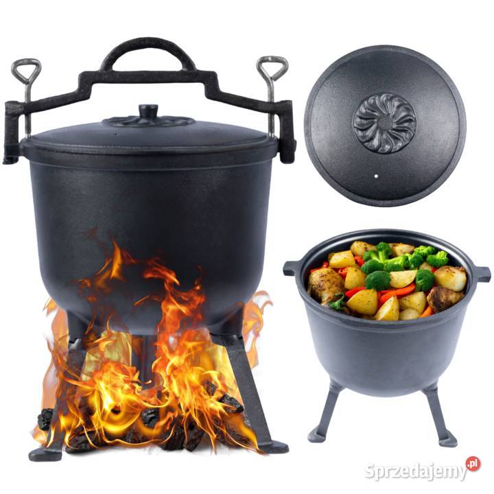 Kociołek myśliwski żeliwny garnek węgierski na Poznań