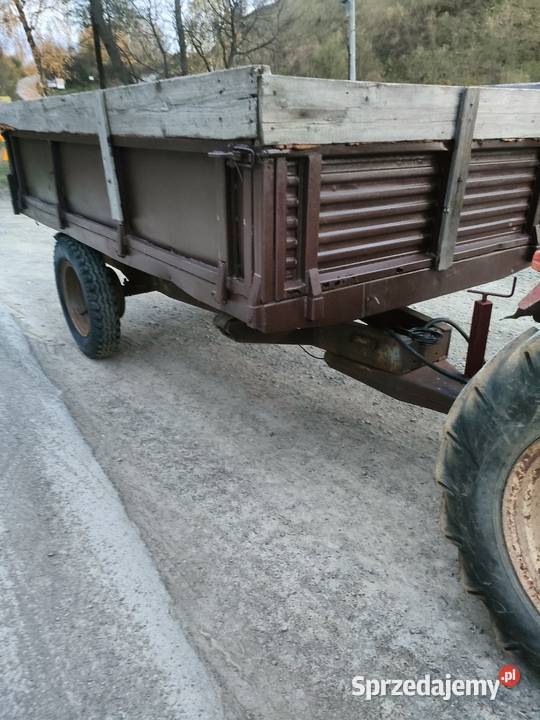 Przyczepa jedno osiową wywrotka nieuszkodzony świętokrzyskie Łagów