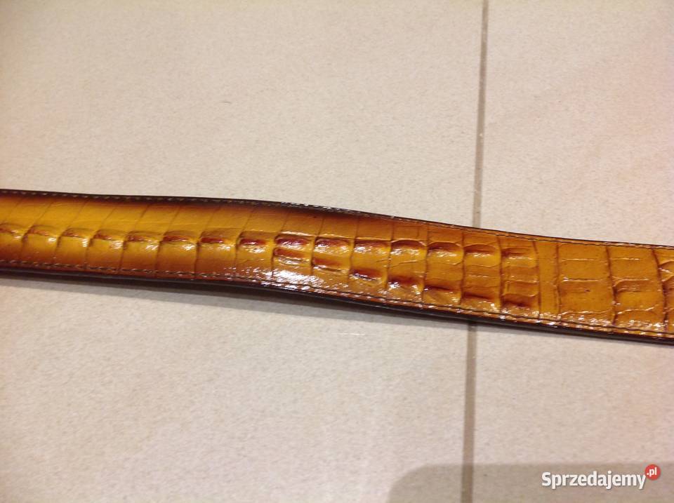 Pasek Męski Skóra Krokodyla Lacoste ML Skóra Nowa Sól