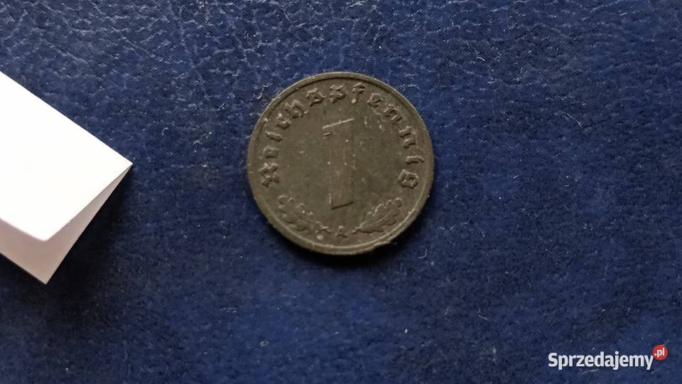 Stare monety 1 fenig 1943 Niemcy podkarpackie Lesko