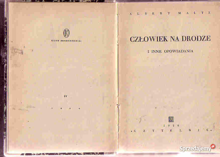 4233 CZŁOWIEK NA DRODZE ALBERT MALTZ małopolskie