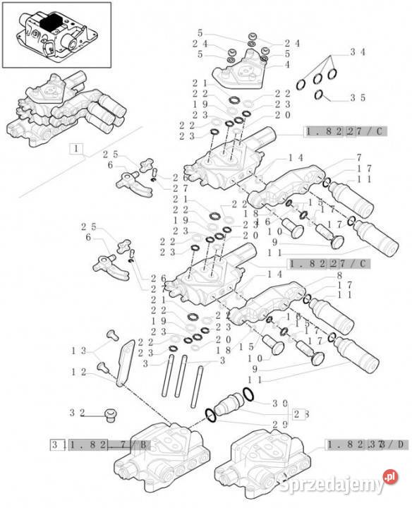 Holland T6010 T6090 T6070 Zawór kolektora Jastrzębniki