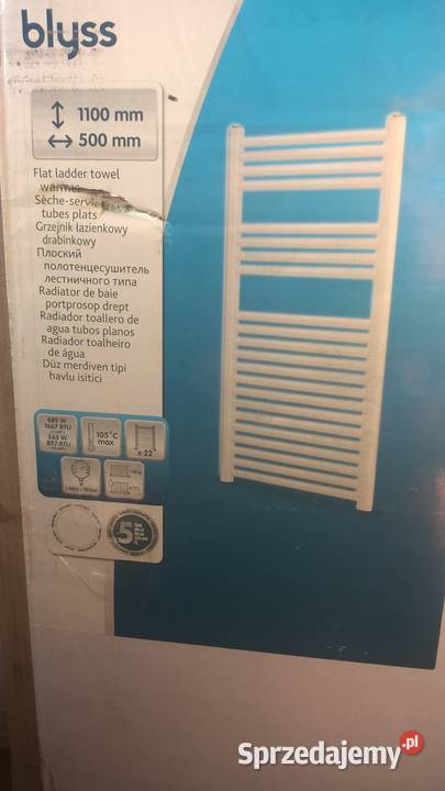 Grzejnik łazienkowy korytarz hol garaż nowy