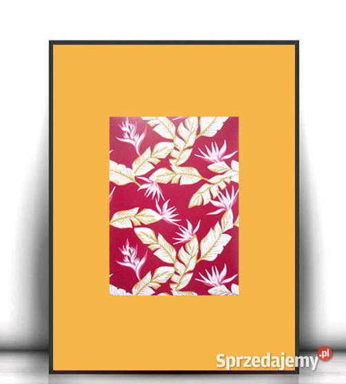 boho plakat A4 mały plakat do domu pomarańczowo Plakaty Opole